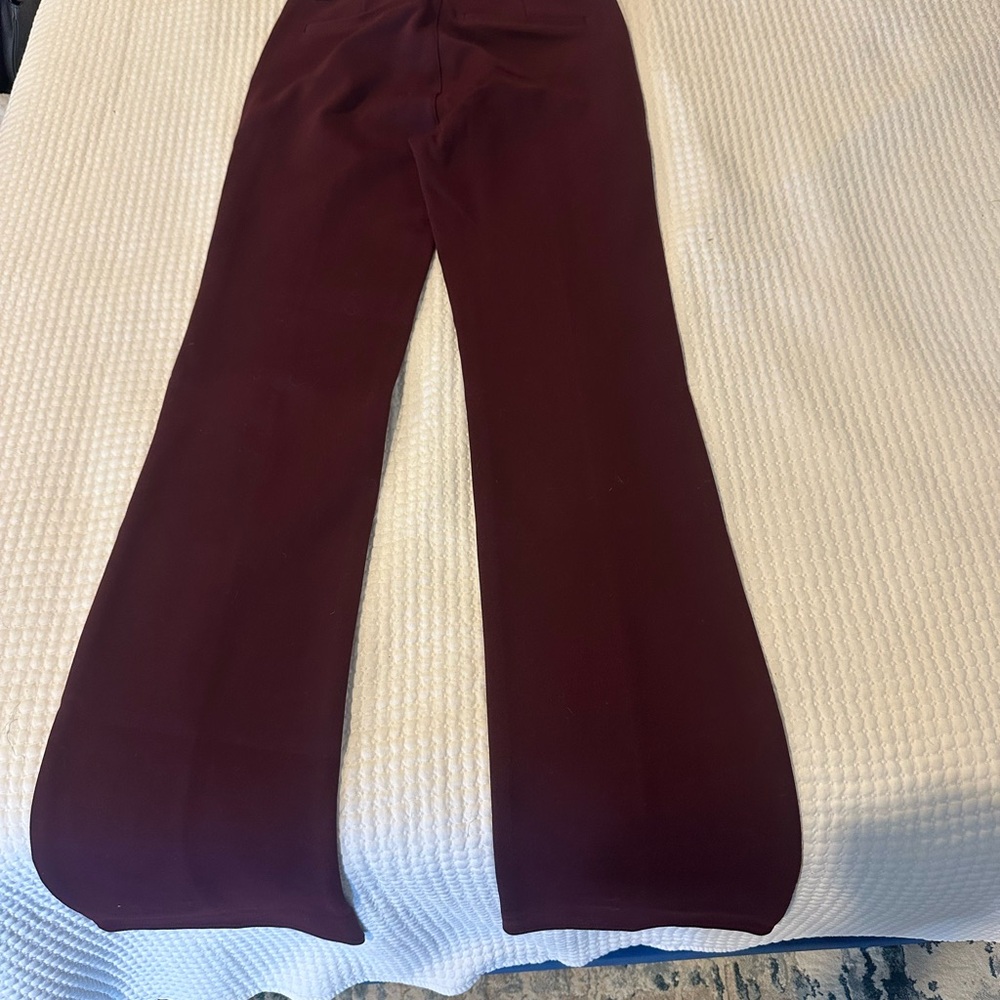 Paige Burgundy Flared Pants